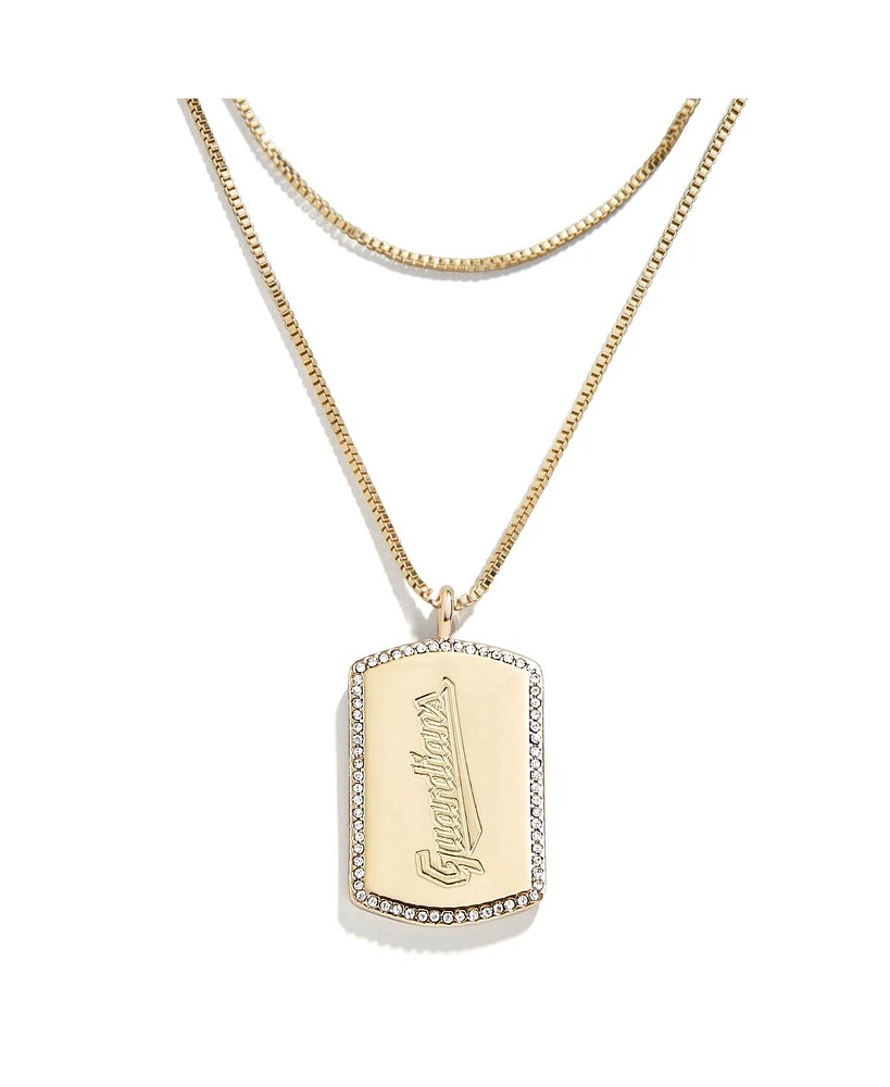 Wear by Erin Andrews x Baublebar Cleveland Guardians Dog Tag Necklace