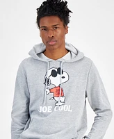 Hybrid Men's Peanuts Joe Cool Regular-Fit Printed Fleece Hoodie