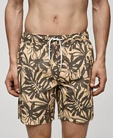 Mango Men's Floral Print Swimsuit