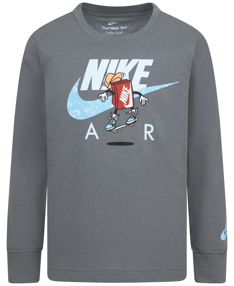 Nike Little Boys Boxy Air Graphic Long-Sleeve T-Shirt