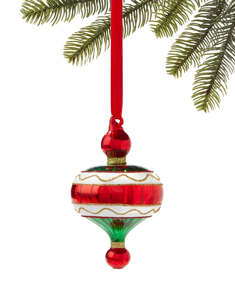 Holiday Lane Santa's Favorites Striped Bells Ornament, Created for Macy's