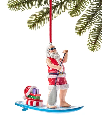 Holiday Lane Hawaii Santa on a Paddle Board Ornament, Exclusively at Macy's