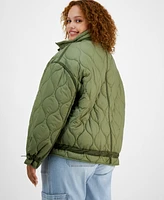 And Now This Trendy Plus Size Long-Sleeve Quilted Jacket, Created for Macy's