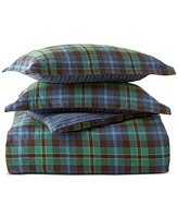 Charter Club Campbell Plaid Flannel Duvet Cover, Twin, Exclusively at Macy's