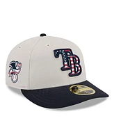 New Era Men's Black Tampa Bay Rays 2024 Fourth of July Low Profile 59FIFTY Fitted Hat