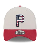 New Era Men's Red Pittsburgh Pirates 2024 Fourth of July 39THIRTY Flex Hat