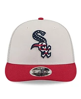 New Era Men's Red Chicago White Sox 2024 Fourth of July Trucker Low Profile 9FIFTY Snapback Hat