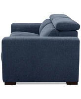 Nevio 2-Pc. Fabric Power Headrest Sectional with 2 Motion Chairs