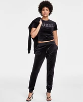 Guess Women's Couture High-Rise Pull-On Jogger Pants