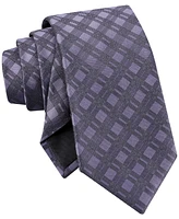 Calvin Klein Men's Double-Rail Grid Tie