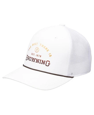 Browning Men's White Hovey Rope Trucker Adjustable