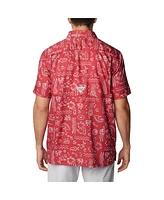 Columbia Men's Crimson Alabama Tide Super Slack Omni-Wick Button-Up Shirt