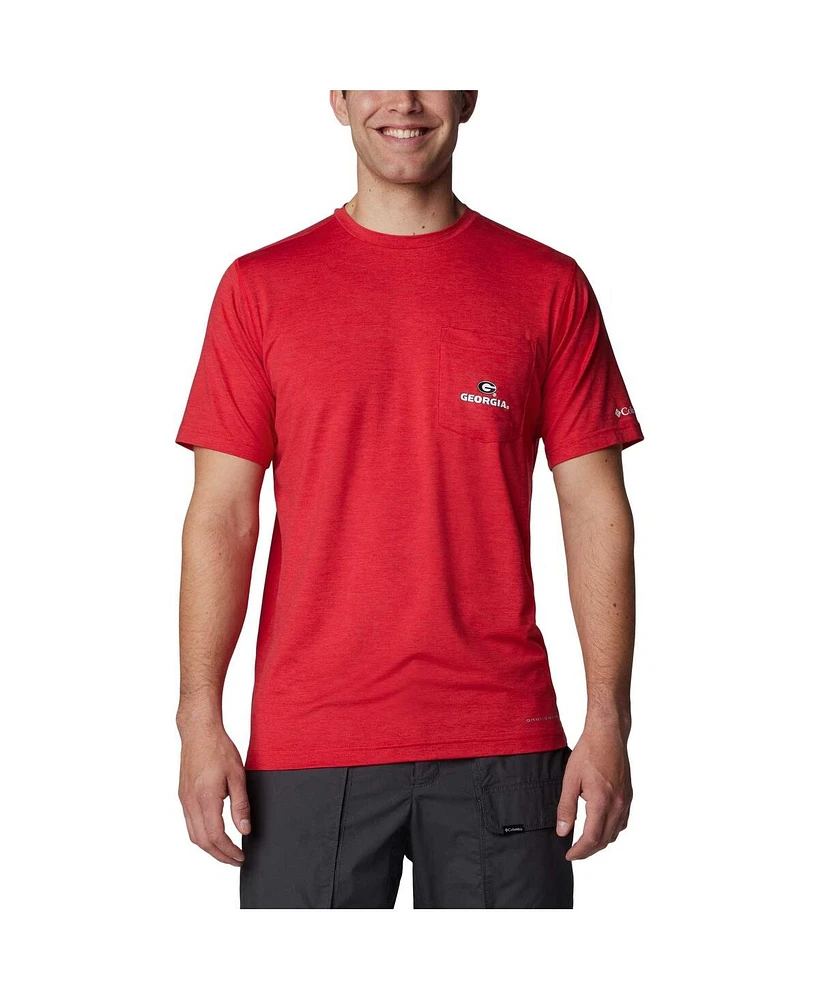 Columbia Men's Red Georgia Bulldogs Tech Trail Omni-Wick T-Shirt