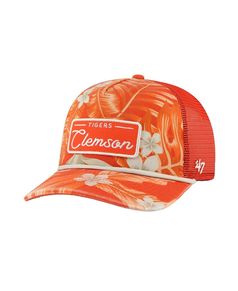 '47 Brand Men's Orange Clemson Tigers Tropicalia Hitch Adjustable Hat