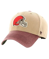 '47 Brand Men's Khaki/Brown Cleveland Browns Dusted Sedgwick Mvp Adjustable Hat