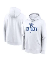 Nike Men's White Kentucky Wildcats Primetime Club Fleece Pullover Hoodie