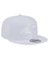 New Era Men's Carolina Panthers Main White on White 9FIFTY Snapback Hat