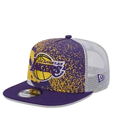 New Era Men's Purple Los Angeles Lakers Court Sport Speckle 9FIFTY Snapback Hat