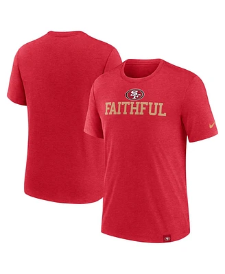 Nike Men's Scarlet San Francisco 49ers Blitz Tri-Blend T-Shirt