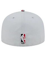 New Era Men's Gray Portland Trail Blazers Active Color Camo Visor 59FIFTY Fitted Hat