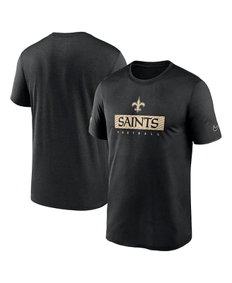 Nike Men's Black New Orleans Saints Sideline Legend Performance T-Shirt