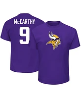 Fanatics Men's J.j. McCarthy Purple Minnesota Vikings 2024 Nfl Draft First Round Pick Big Tall Name Number T-Shirt