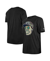 New Era Men's Black York Yankees Sugar Skulls T-Shirt