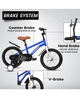 Streamdale Furniture Safe Kids Bike Durable Brakes, Pneumatic Tires, Sturdy Frame, Reflectors