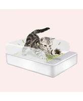 Streamdale Furniture Spacious Cat Litter Box Large, High-Sided, Easy-Clean Design