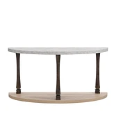 Streamdale Furniture Elegant Demi-circle Console Table Sturdy, Versatile, and Timeless