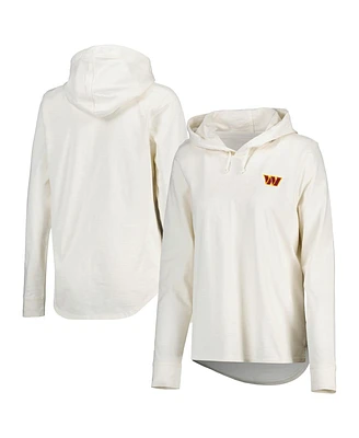 Tommy Bahama Women's Cream Washington Commanders Ashby Isles Jersey Pullover Hoodie