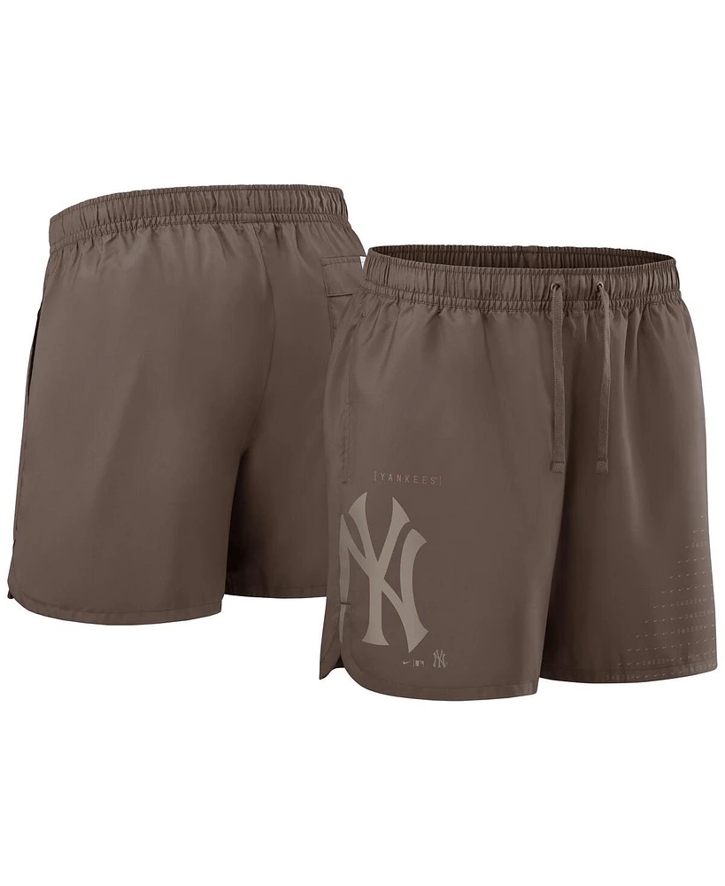 Nike Men's Light Brown New York Yankees Statement Shorts