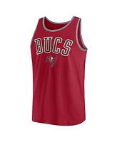 Fanatics Men's Red Tampa Bay Buccaneers Bet Tank Top