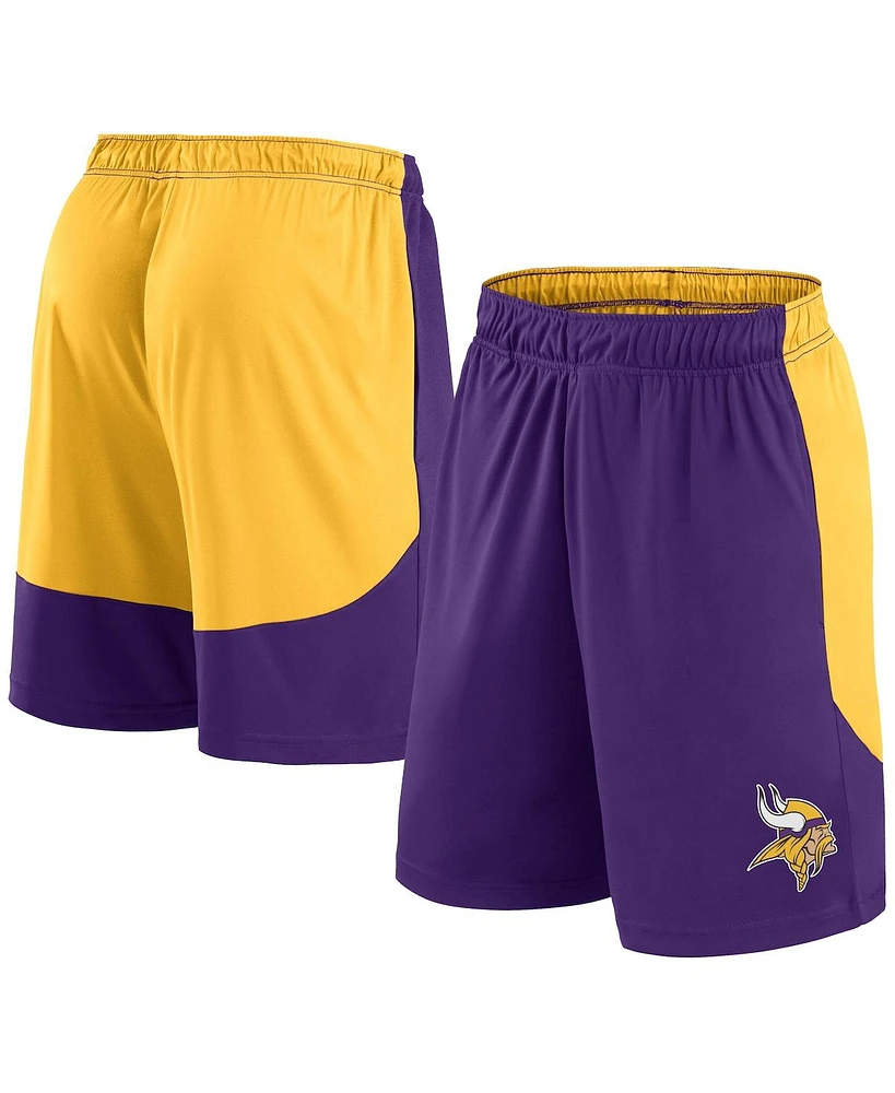 Fanatics Men's Purple/Gold Minnesota Vikings Go Hard Shorts