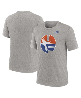 Nike Men's Heather Gray Florida Gators Blitz Evergreen Legacy Primary Tri-Blend T-Shirt