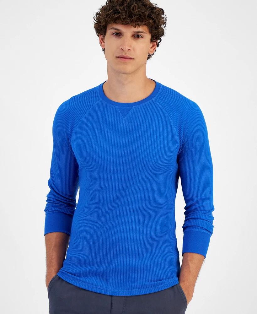 Sun + Stone Men's Long-Sleeve Thermal Shirt, Created for Macy's