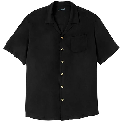 KingSize Big & Tall Ks Island Solid Camp Shirt