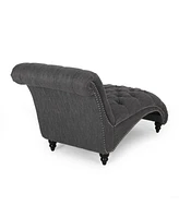 Indulge in Comfort & Style Curved Button Tufted Stitched Lounge Chair