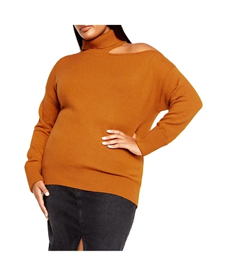 Plus Cold Shoulder Jumper