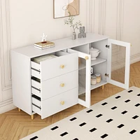 Modern minimalist side cabinets, dining room or living room lockers