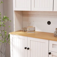 E1 Mdf Kitchen Buffet Cabinet with Adjustable Shelves and Uv Painting