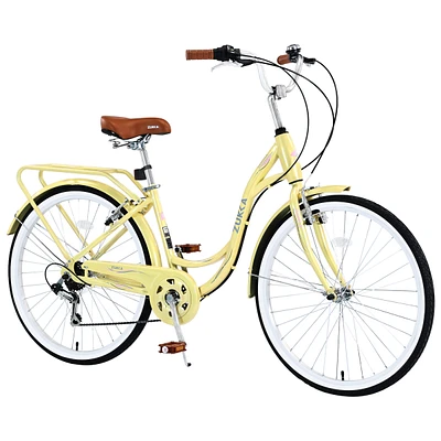 Streamdale Furniture 7 Speed, Steel Frame, Multiple Colors 24 Inch Ladies Bicycle