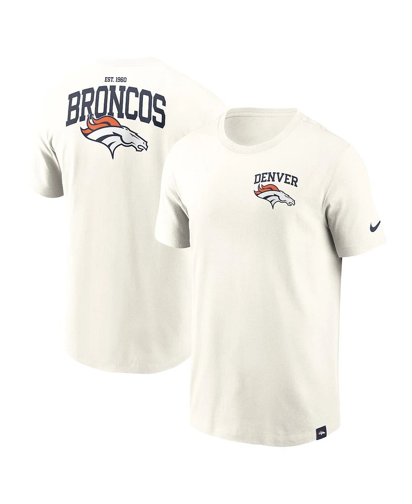 Nike Men's Cream Denver Broncos Blitz Essential T-Shirt