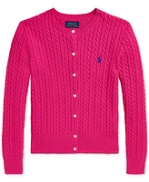 Polo Ralph Lauren Big Girls Mini-Cable Cotton Cardigan