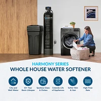 Aquasure Harmony Series 72,000 Grains Whole House Water Softener Bundle with Triple Purpose Pre-Filter for 6+ bathrooms (As-HS72SCZ)
