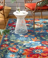 Town & Country Living Hibiscus Bloom Modern Floral 5'2"x7'2" Area Rug