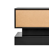 51.1" Modern Tv Stand With Led Lights, High Glossy Front Tv Cabinet