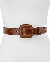 Levi's Women's Western Leather-Wrapped Buckle Belt