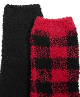 Charter Club Women's 2-Pk. Holiday Fuzzy Butter Socks, Created for Macy's