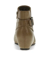 Baretraps Women's Serena Zipper Wedge Booties